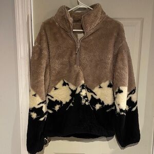 Thread & Supply Tan Fleece Pullover